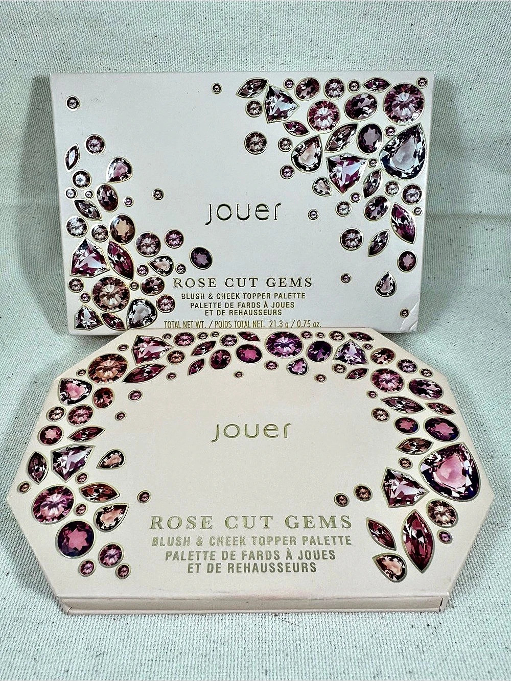 Jouer Rose Cut Gems Blush & Cheek Topper Palette - NEW IN BOX